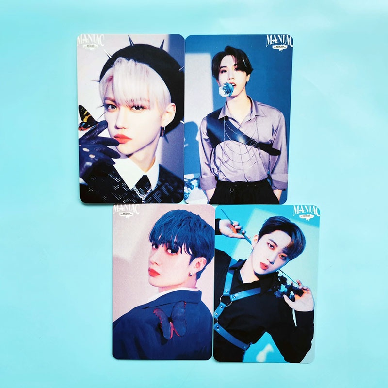 8pcs / Set Kartu Pos Desain STRAY KIDS ALBUM MANIAC Ukuran Kecil