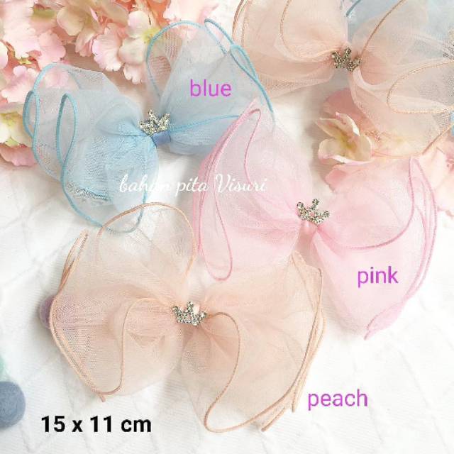 Bow Tulle Jumbo Crown Blink