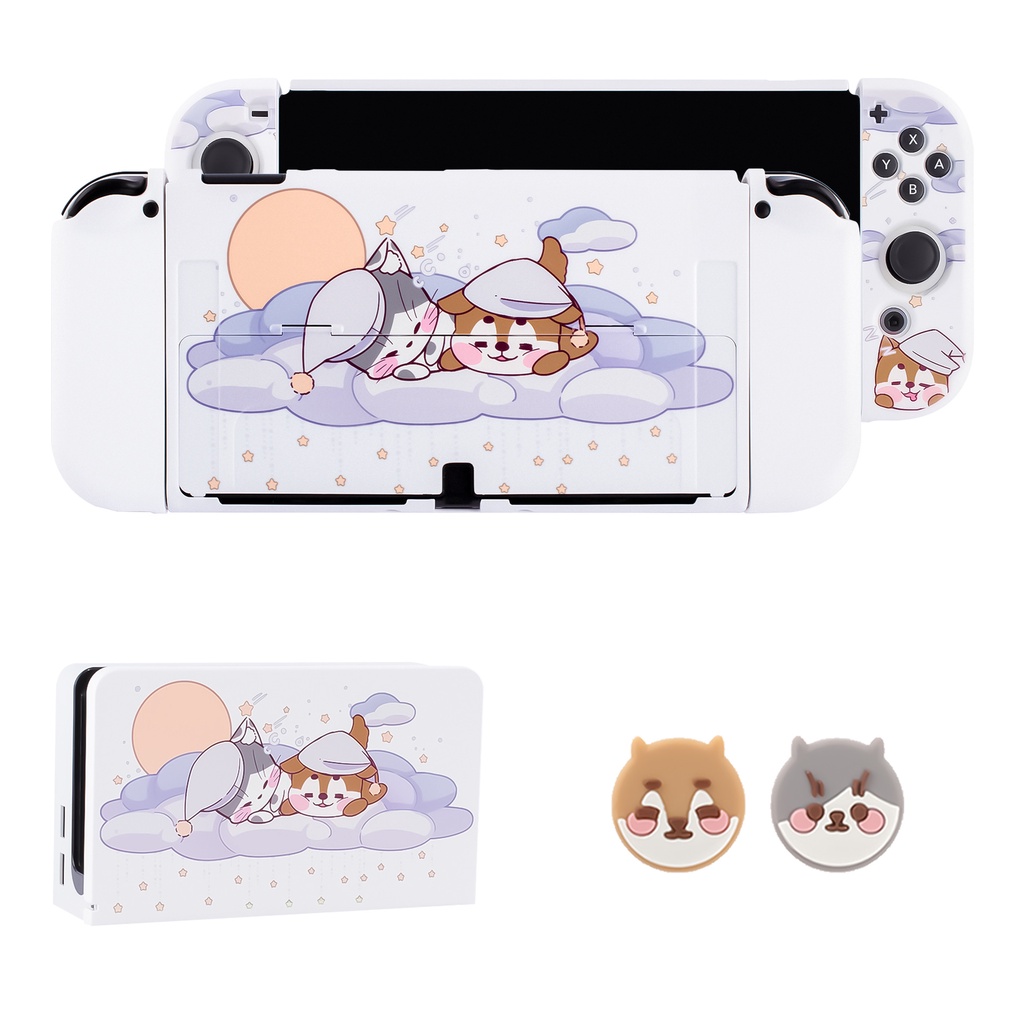 Casing Hard Case Motif Kucing / Anjing Lucu Untuk Nintendo Switch V1 V2