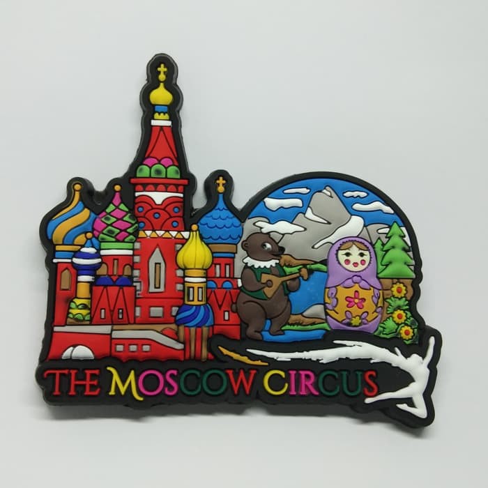 Magnet tempelan kulkas Russia souvenir negara Rusia