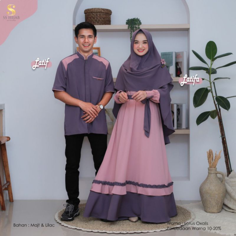 Open Pre Order Gamis Set Sarimbit Koko Latif Latifa by SS Hijab