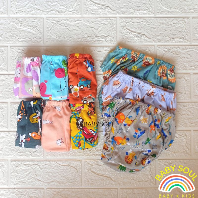 12 PCS Celana Dalam Anak Libby Velvet Babydoll usia 1-6th Kemasan POUCH