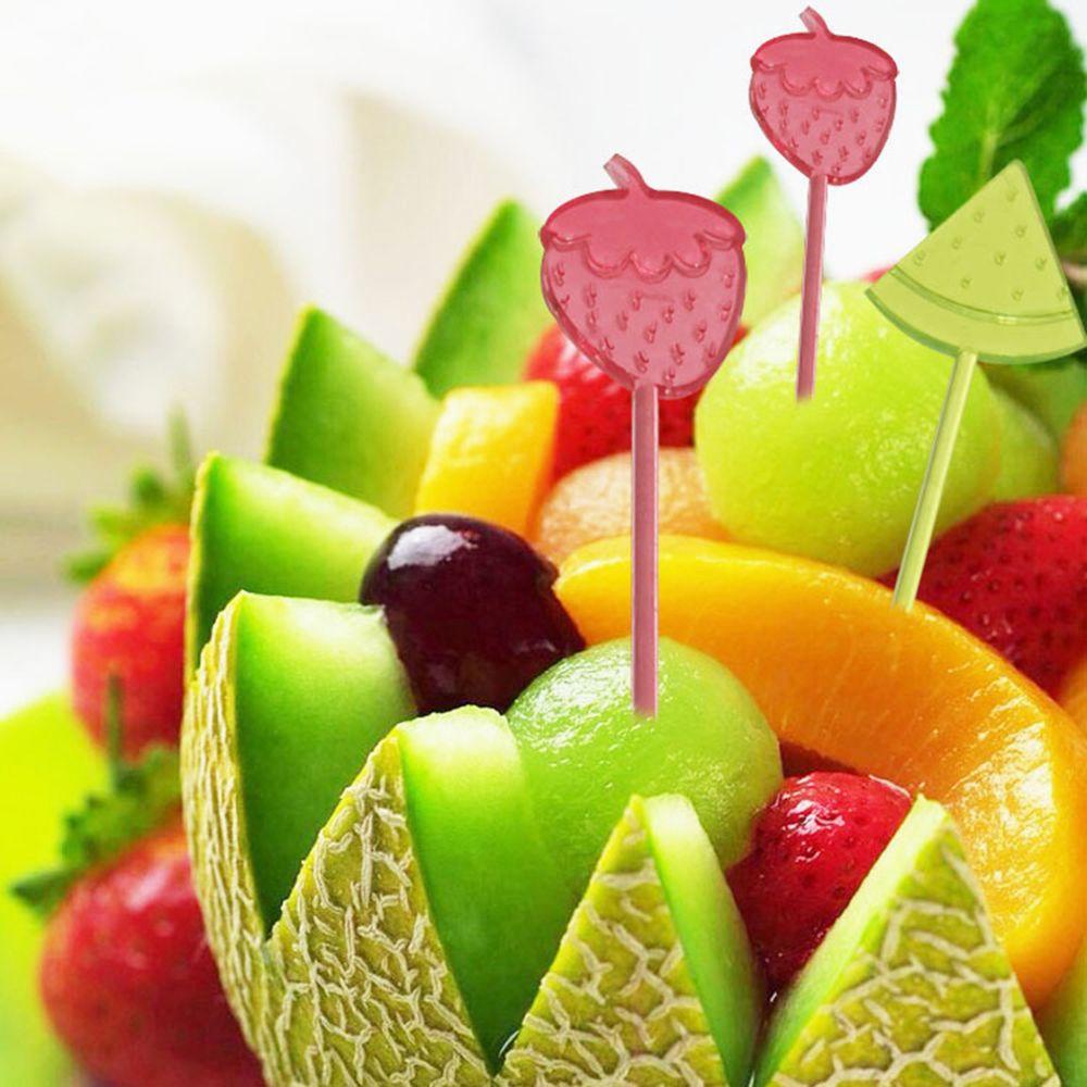 Top 20/25pcs Fruit Pick Dekorasi Snack Kue Multi style Dessert Fruit Vorken Dekorasi Pesta