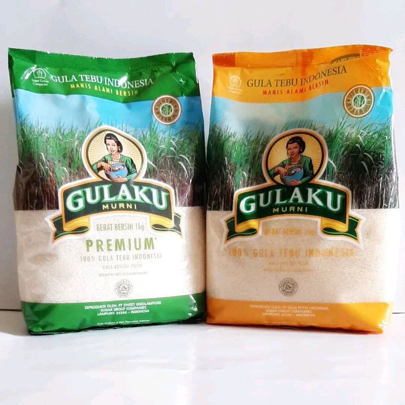 

Gula pasir 1 kg merk "Gulaku