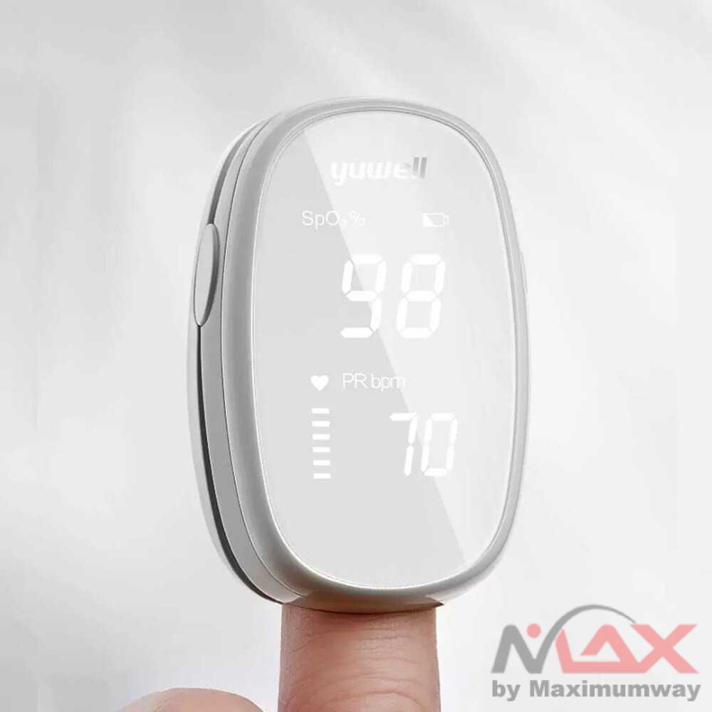 Yuwell Alat Ukur Detak Jantung Oksigen Pulse Oximeter - YX102 Warna Putih