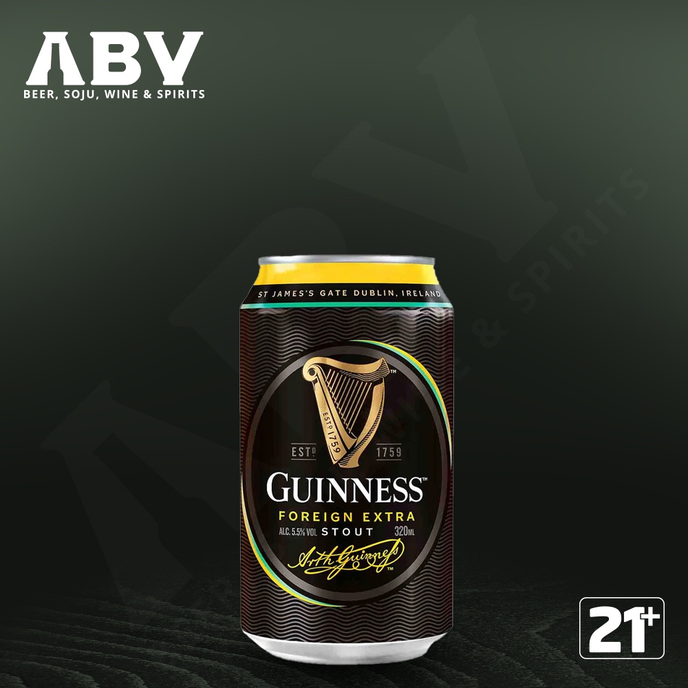 Jual Beer Guinness Stout Kaleng 320ml Shopee Indonesia 