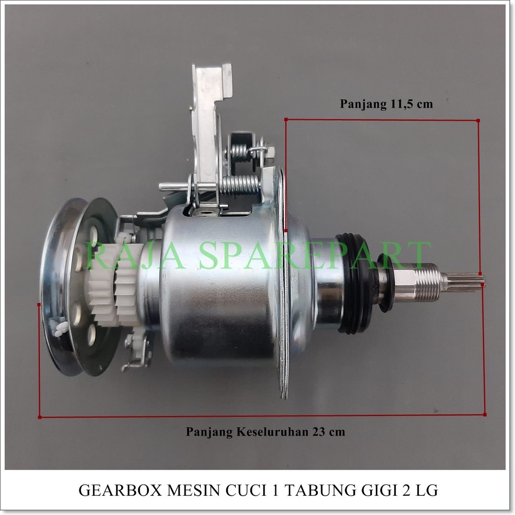 Gearbox Mesin Cuci 1 Tabung LG Gear 2 Gigi 11Z/GEARBOX 1 TABUNG LG GEAR 2