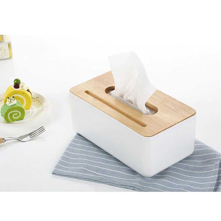 Kotak Tisu Kayu Solid Wooden Tissue Box