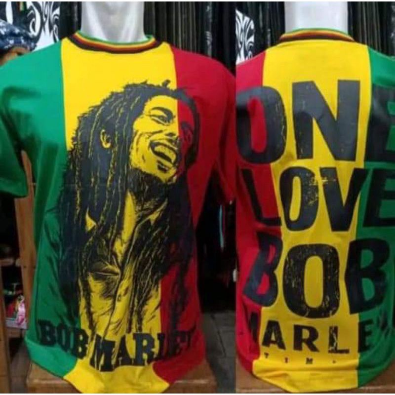 kaos rasta Bob Marley original baju rege tshirt mkh