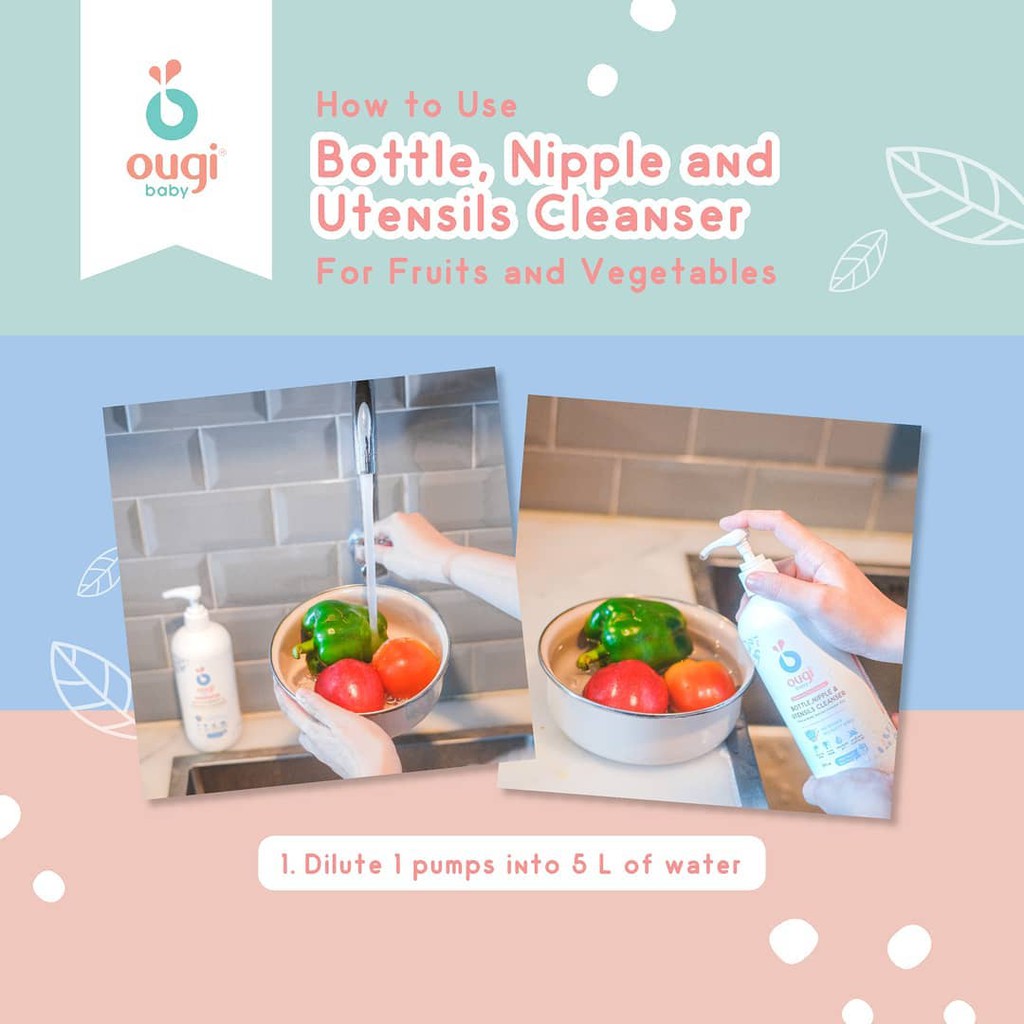 OUGI BABY DETERGENT AND BABY BOTTLE CLEANSER / OUGI / DETERGENT / BOTTLE CLEANSER