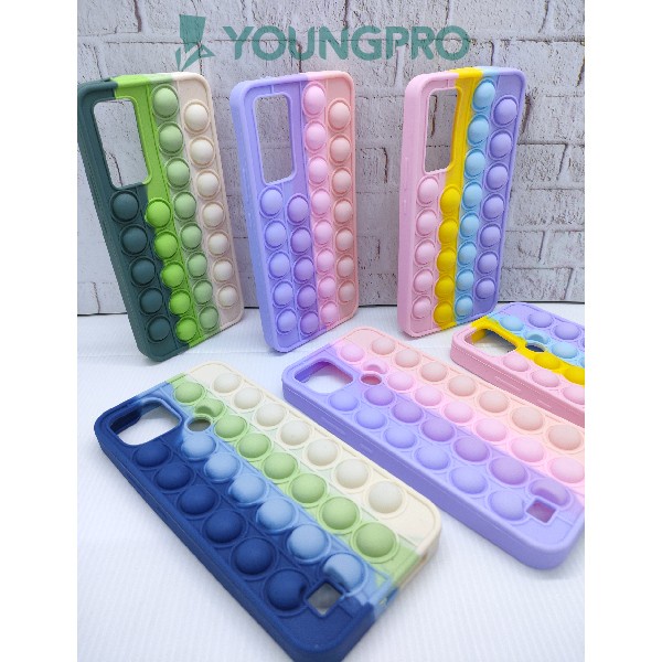 SOFT CASE POP IT VIVO Y51 2020 Y51S - CASE PENGHILANG STRESS RAINBOW