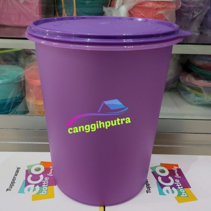 toples kerupuk tall canister tuperware 10 liter ungu