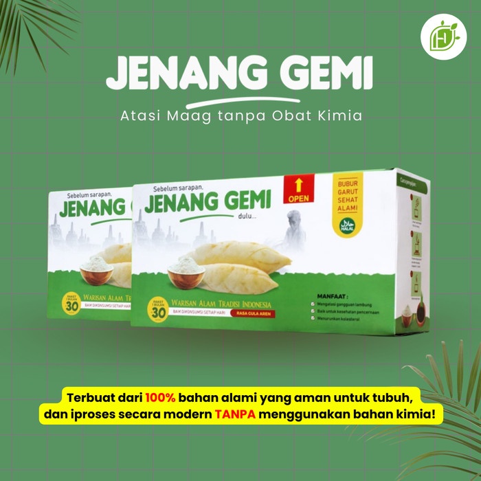 

Original Jenang Gemi Obat Herbal Atasi Maag dan Asam Lambung 30 Sachet