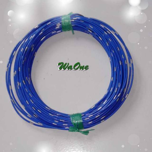 Biru 10 Meter Kabel Body Bintik AVSS 0.5 mm Versi Bagus Kulit Padat