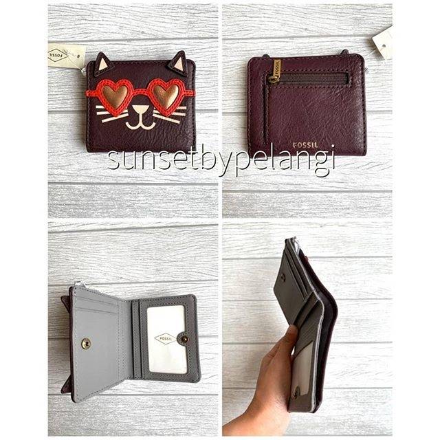 Dompet Fossil Madison Mini Wallet Cat