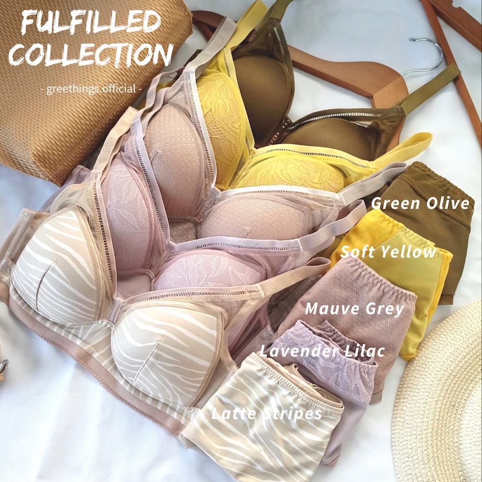 Milari | La La Land | Greethings | Fulfilled 2 Collection | Set Underwear Bra & Panty Lycra Wireless