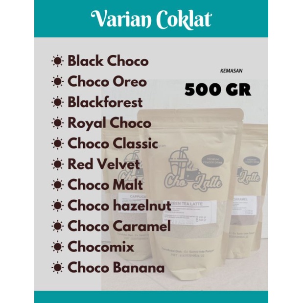 

ECOLATTE Cholatte Powder Bubuk Minuman Varian Coklat 500gr