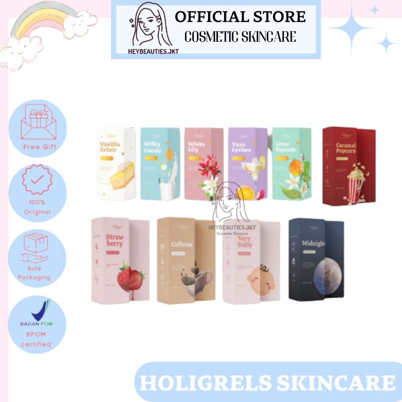 [READY] BODY MIST AND SHIMMER MIST PARFUME BY HOLIGRELS | Body mist vanila yuzu lime white lily body