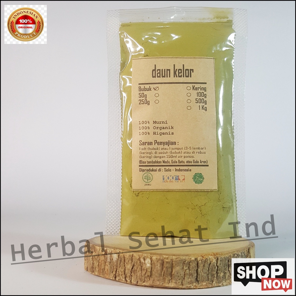 

DAUN KELOR BUBUK 1000 GRAM / 1 KG - Moringa Oleifera - MURNI