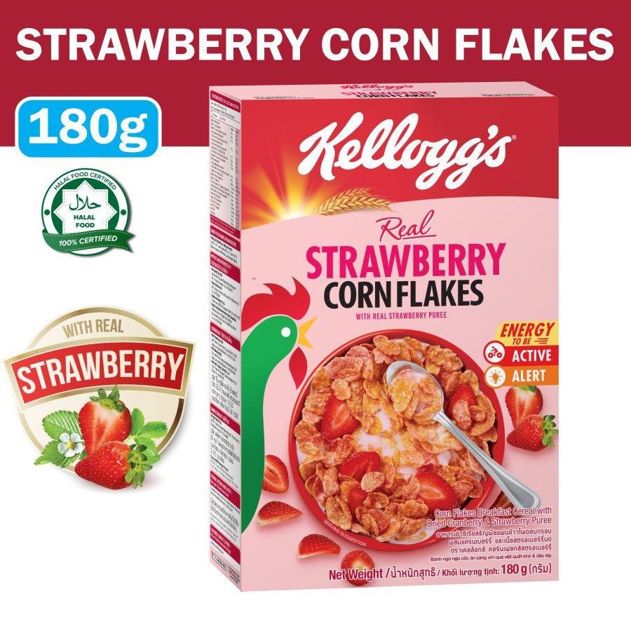 

Kellogg's Corn Flakes Fruit Strawberry 180 gram