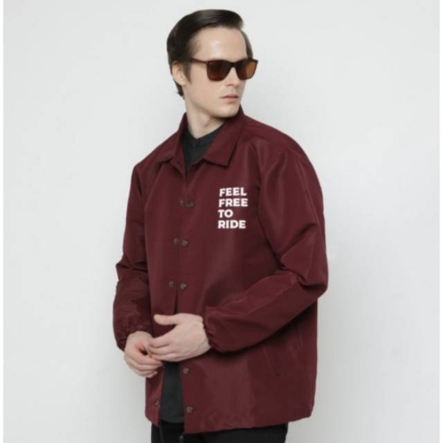 Erigo Coach Jacket Apparel Maroon