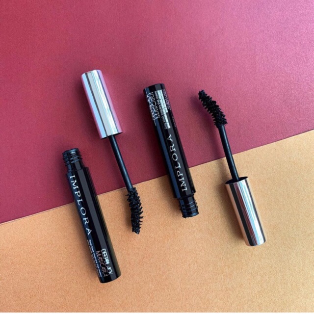 `ღ´ PHINKL `ღ´ ɪ ᴍ ᴘ ʟ ᴏ ʀ ᴀ   Implora deep black mascara waterproof anti air tahan lama transferproof bulu mata cetar extension