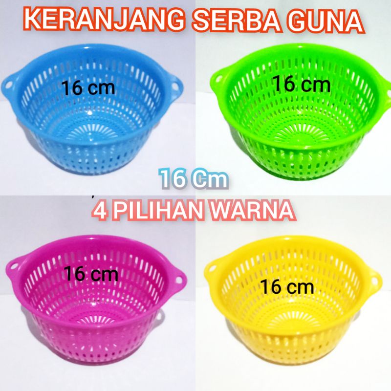 Keranjang Bakul Plastik Tebal Kilap Serbaguna 16 cm Termurah Bakul Telur Super Tebal Murah / Bakul Buah Keranjang Buah, dan Sayur Kecil