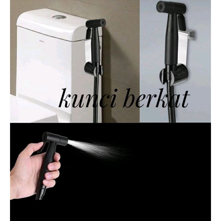 Jet Shower Closet Hitam Stainless/Sower closet/Shower Bidet