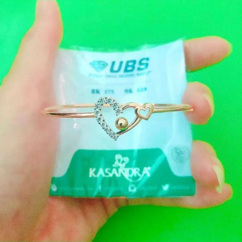 Gelang bangle love mata bola UBS kadar 8K 375