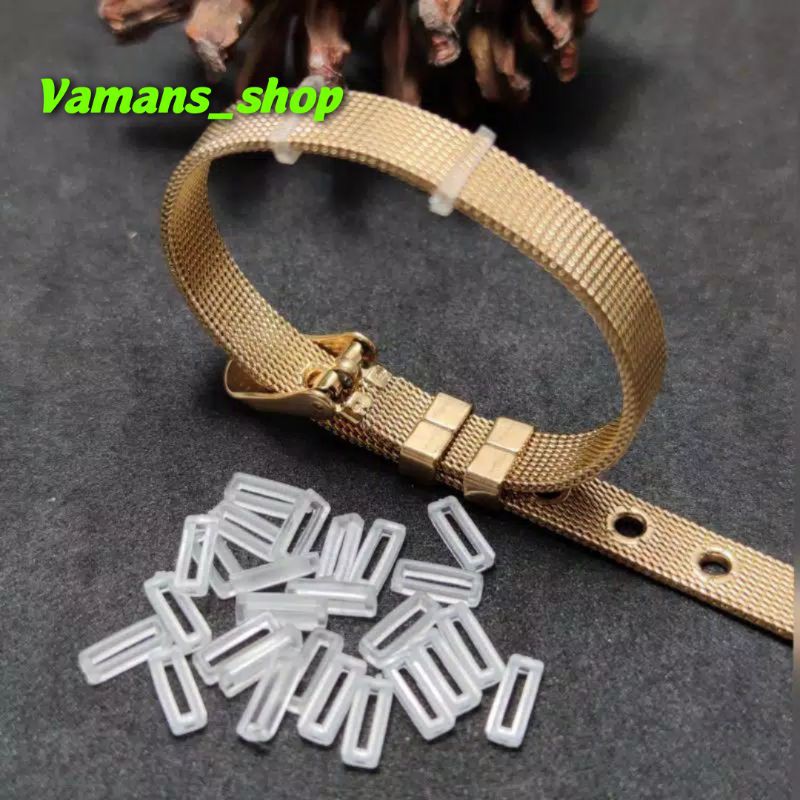 Karet Pembatas Gelang Jam Titanium Stopper Karet Gelang Gesper