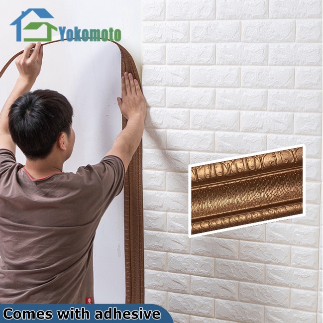 High Quality 3D Stiker Dinding Wall Border Sticker Dinding Wallpaper sticker dinding Garis Potong Dinding Garis Pinggiran Perbatasan dinding pinggir Wall Trim Line Skirting Border Stiker Dinding-8