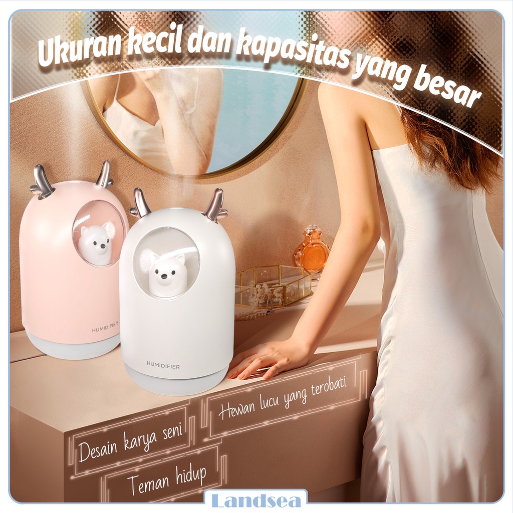 Landsea Humidifier Air 300ml Diffuser Aroma - Pelembab Udara - Terapkan ke Essential oil-1