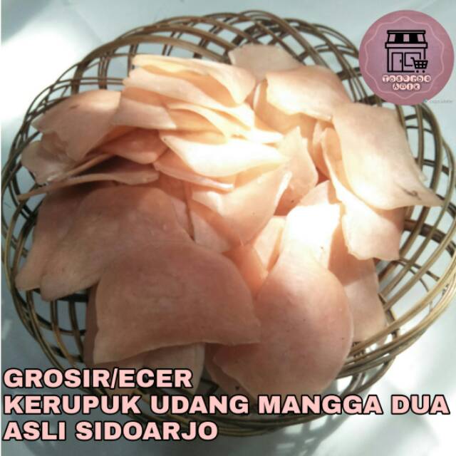 

Kerupuk udang dua mangga asli SIDOARJO 250gr