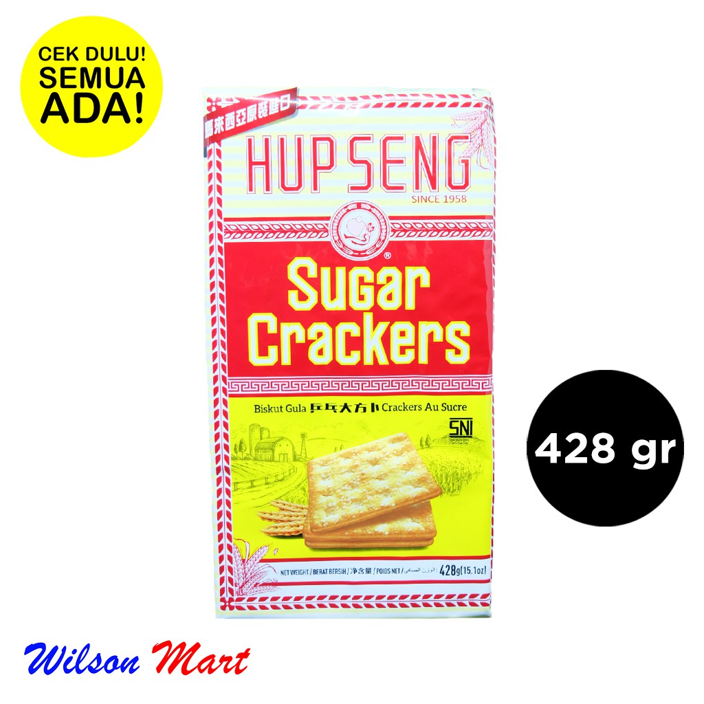 

HUP SENG SUGAR CRACKERS BISKUIT GULA 428 GRAM