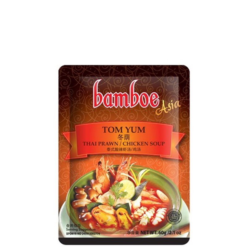 

Bamboe Bumbu Tom Yum Thai Prawn/Chicken Soup 60 gr