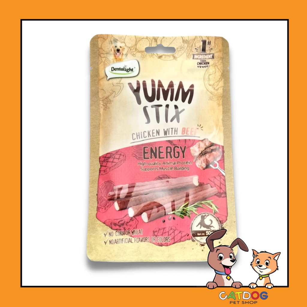 

Piscoklegit_ Dentalight Yumm Stix Chicken With Beef Energy 50Gr