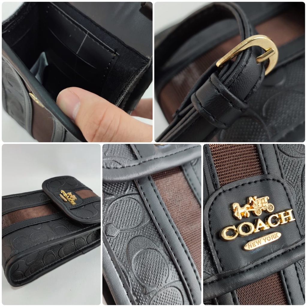 Pouch Coac / dompet hp / HPO signature / Pouch Coach freebox dan paperbag / NAGITABAGS KODE 1777