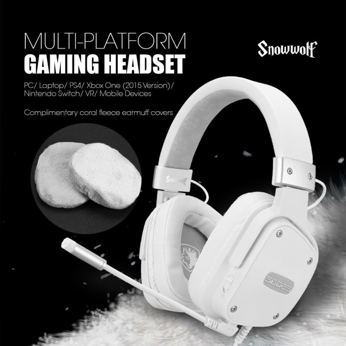 Sades Snowwolf Gaming Headset