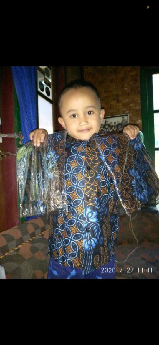 Batik Couple Keluarga - Couple Batik Indonesia Sarimbit Gamis Familly Set Hrb026 Batik Vila