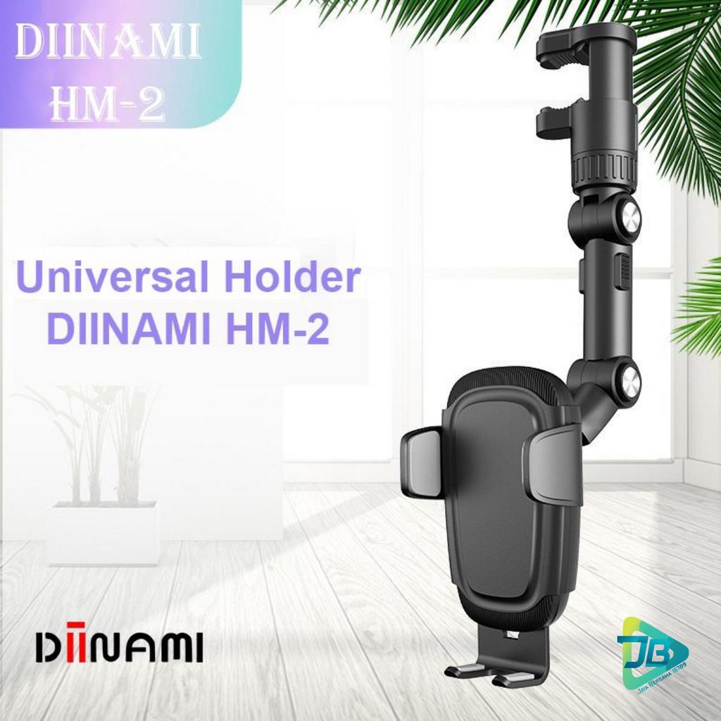 DIINAMI HM-2 CAR PHONE HOLDER REARVIEW MIRROR ADJUSTABLE UNIVERSAL HOLDER putar 360 derajat / Holder mobil di spion multifungsi JB8810