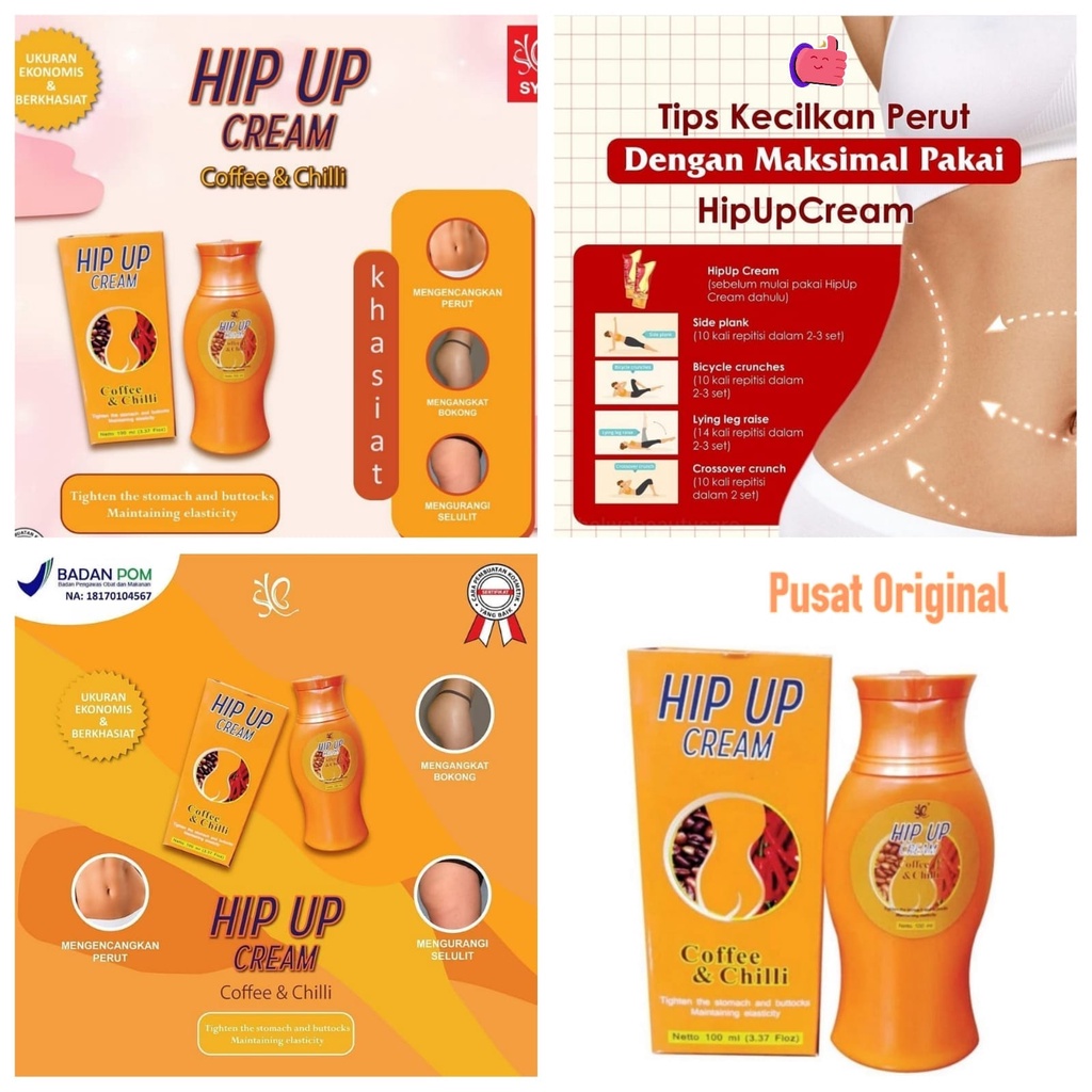 Hip Up Cream SYB Coffee and Chili Pembesar Pantat Bokong Original BPOM