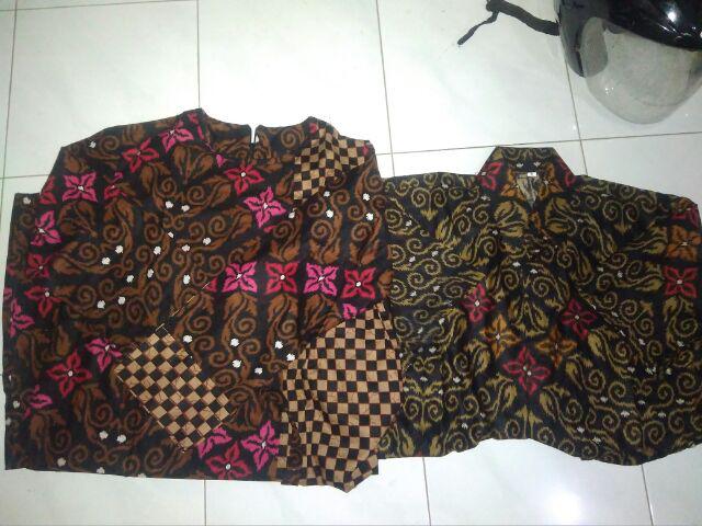 Batik Tunik Shibori Jumputan Terbaru All Size 106cm / Hrb026 Yelbor Navbor / Biru Putih / Original..