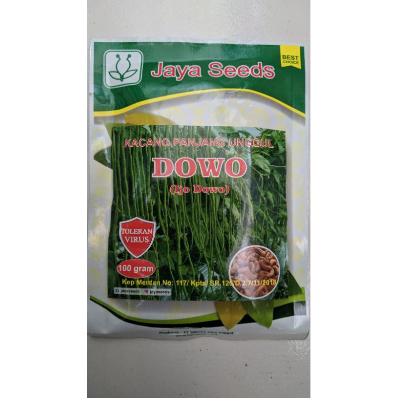 BENIH KACANG PANJANG IJO DOWO ,SUPER, PERTIWI,AURA 100Gr