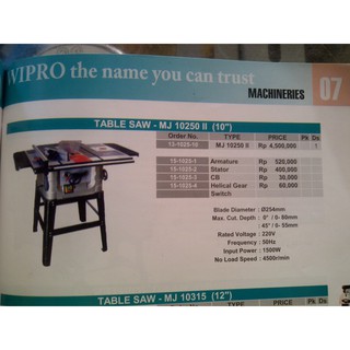 Wipro 10 Premium Table Saw Gergaji kayu meja Shopee Wipro 10 Premium Table Saw Gergaji kayu meja Shopee