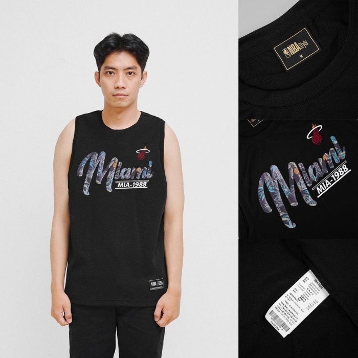 Kaos Singlet NB Merchandise Tanktop Jersey Miami Black