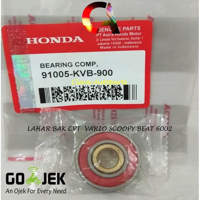 BEARING 6002 LAHAR 6002 LAHAR BAK CVT VARIO SCOOPY BEAT LAHAR CVT 6002