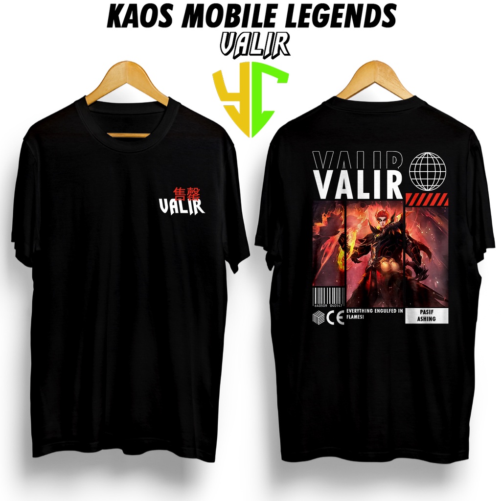 YC Kaos StreetWear Hero ML (VALIR DRAGON TAMER) Bisa Request Hero, Kaos Pendek Pria Kaos Premium Kas