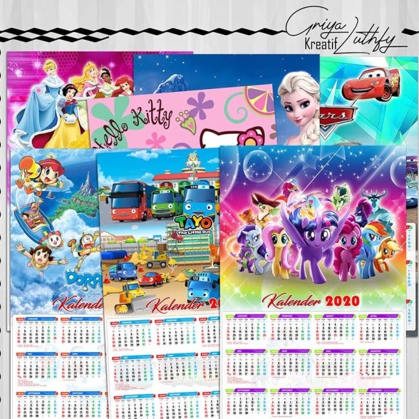

Kalender Dinding 2020 - Kalender Dinding Karakter