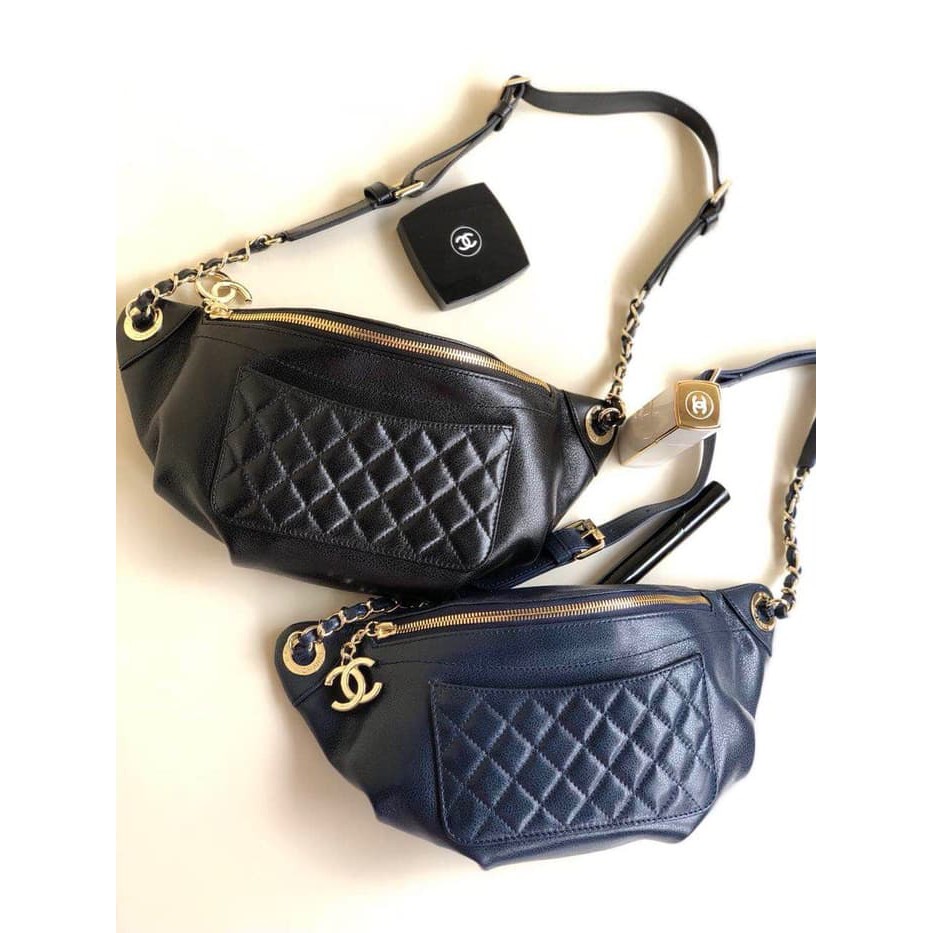 Baru Ori Leather Tas Wanita Import Bag Pinggang Chanel Mirror Quality Termurah