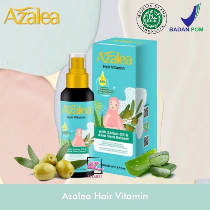 Azalea Hair Vitamin with Zaitun Oil &amp; Aloe Vera Extract 80 ml